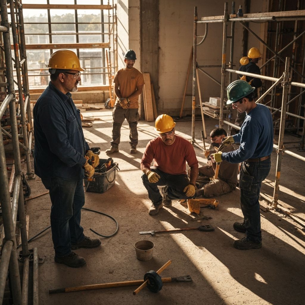 Équipe de professionnels en rénovation