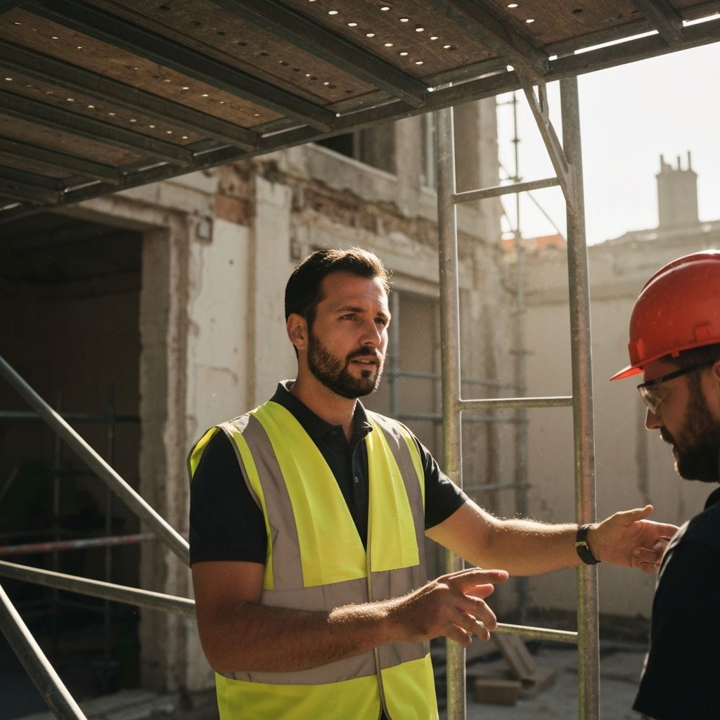 Sacha, fondateur de Urban Rénovation sur un chantier